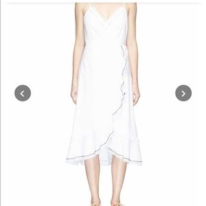 Kissui white summer wrap dress